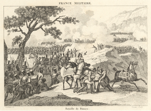 Batalha do Buaco, tropas portuguesas e britnicas contra as francesas, 27 Set. 1810